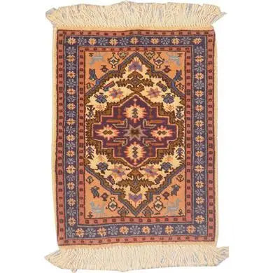 One Of The Kind Persian Ardabil Rug 1'9" x 1'3"